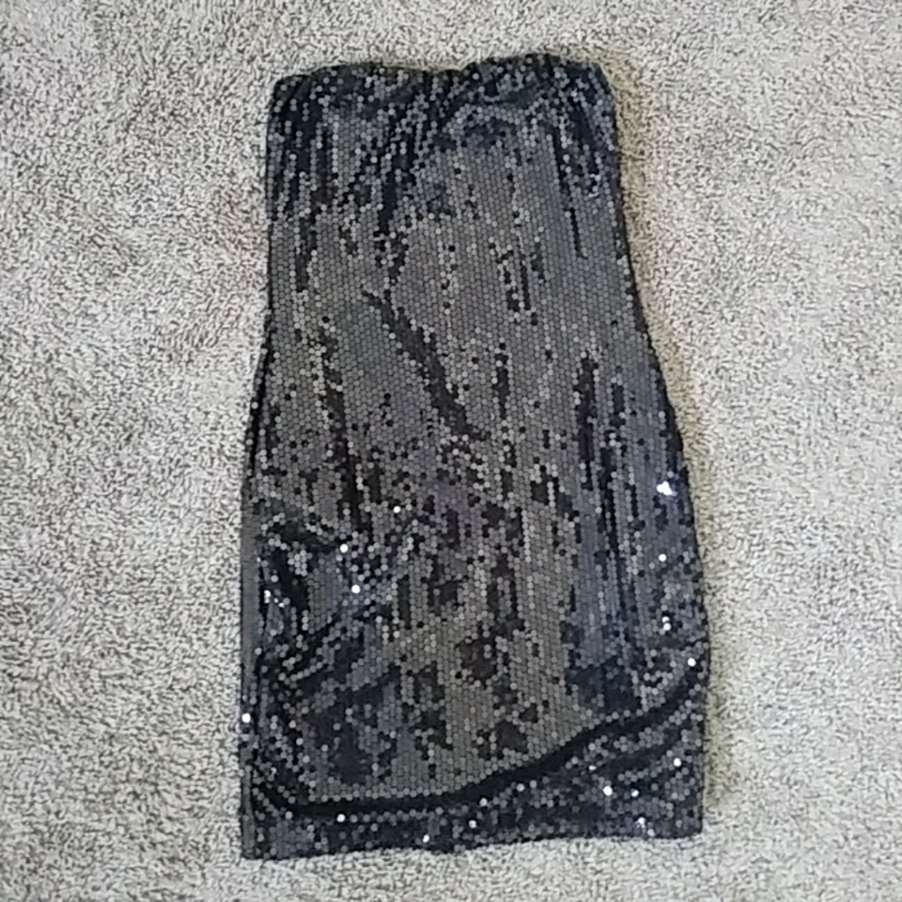 Sequin Strapless Dress